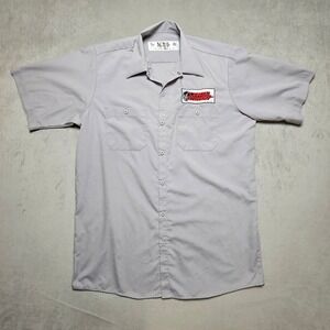 Lethal Threat Mens Grey High Compression Race Pistons Work Shirt Size M Graphic
